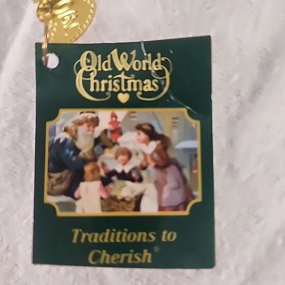 Old World Christmas Red Wine Bottle Glass Ornament Vino 6